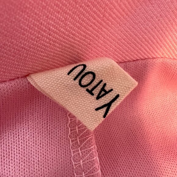 Pink Pleated Mini Skirt Skort 2 4 Women Built in Shorts Tennis Side Zip Preppy - Picture 5 of 6